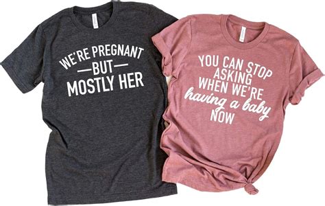 Funny Pregnancy Announcement Unisex Fit Shirt Xx Large Mauve Amazon Ca Clothing And Accessories