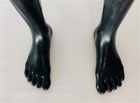 latex rubber toes socks fashion for catsuit 0 6mm etsy