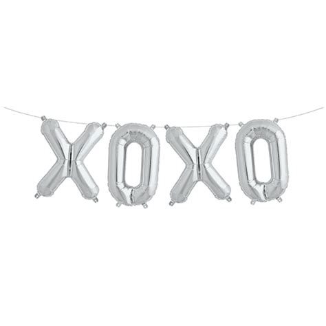Silver Letter Balloons, Silver 