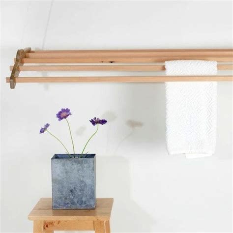 The ceiling mounted drying rack is a great laundry accessory to hang shirts and garments straight from the wash onto a clothes hanger. Ceiling Mounted Drying Rack - IPPINKA