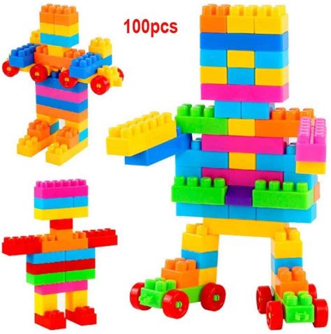 Fraony Lego Blocks 100pcs Bulding Blocks Educational Toys For Kids