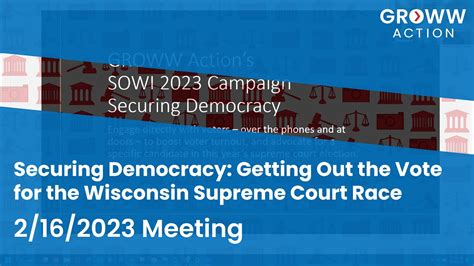 21623 Securing Democracy Gotv For The Wisconsin Supreme Court Race Youtube