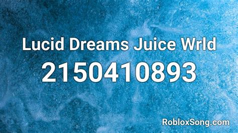 Lucid Dreams Juice Wrld Roblox Id Roblox Music Codes