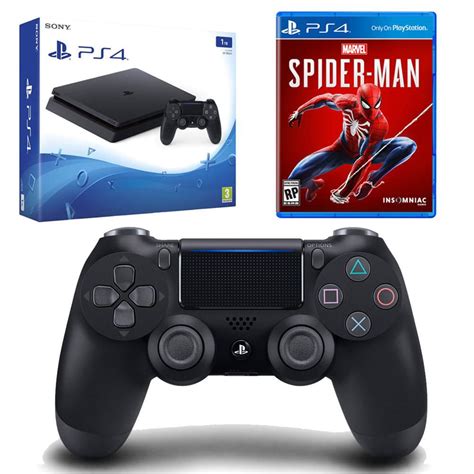 Consola Ps4 Slim 1t Control Negro Spiderman Carulla