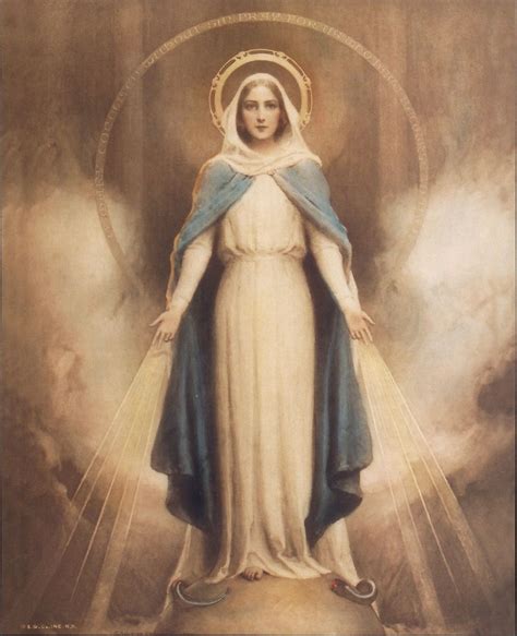 8 X10 Catholic Picture Print Our Lady Of Grace Miraculous Mary Bosseron