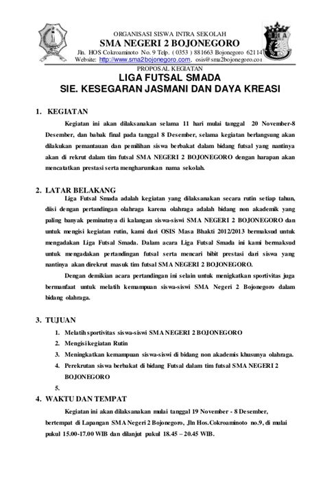 Bagi umkm di kelurahan cibabat. Contoh Proposal Kegiatan Bahasa Indonesia - Gambaran