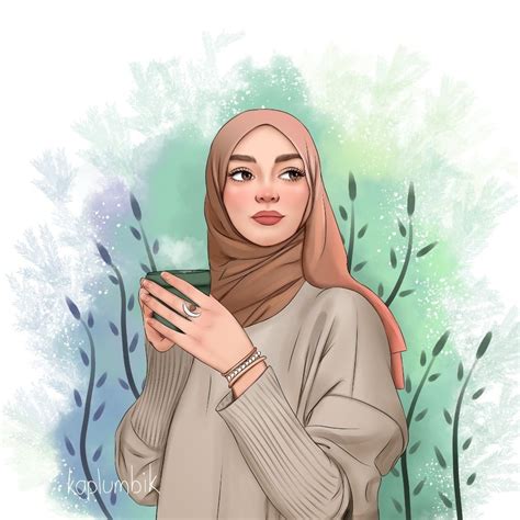 Kumpulan Gambar Kartun Hijab Modern Paling Bagus Lengkap Blog
