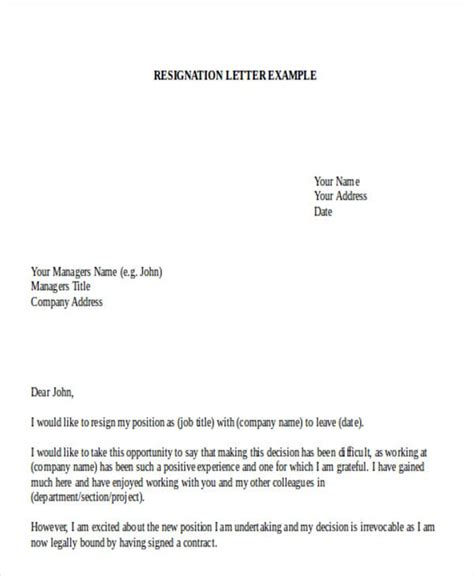 Many employees are interested in the question, how to resign from a job officially? you can do it via. 31+ Resignation Letter Format - PDF, DOC, iPage | Free & Premium Templates
