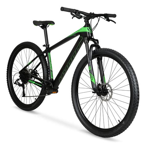 Hyper 29 Carbon Fiber Mens Mountain Bike Blackgreen Ebay