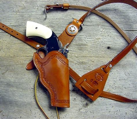 Schofield Shoulder Holster Old West Leather Buckles Cowboy Holsters