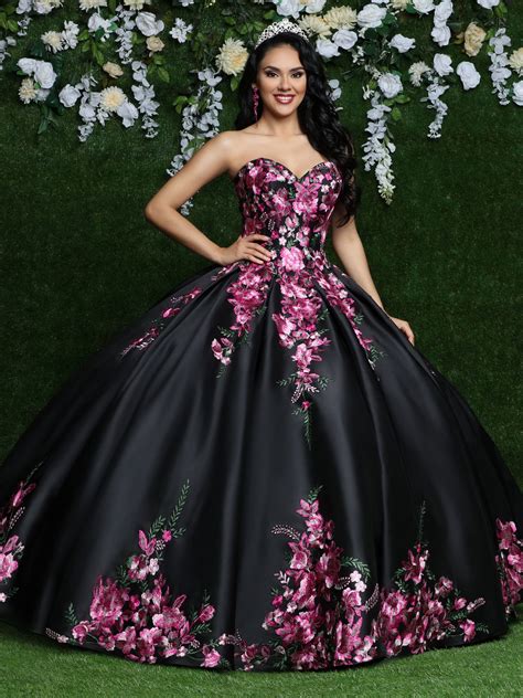 Style 80457 Davinci Wedding Dresses Quinceanera Dresses Pink Quince Dresses Mexican Black