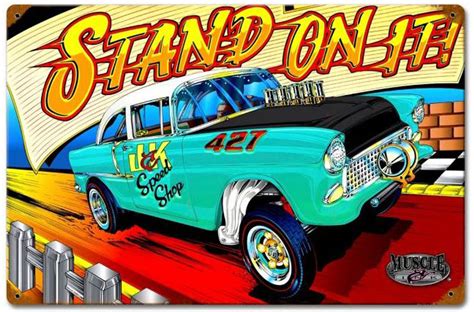 Stand On Vintage Metal Sign 12 X 18 Inches