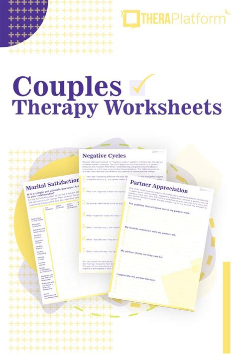 Couples Worksheets Therapist Aid