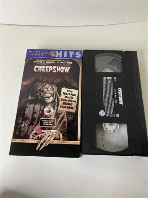 Creepshow Vhs 1982 1987 Warner Bros Laurel Horror Stephen King George Romero 9 99 Picclick