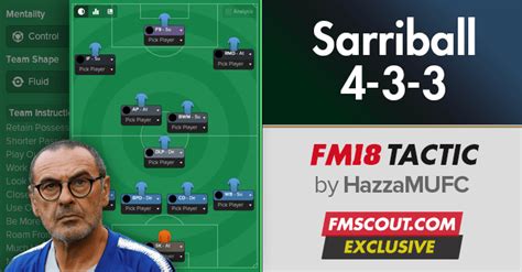 Sarri Tactics For Fm18 Sarriball 4 3 3 Fm Scout