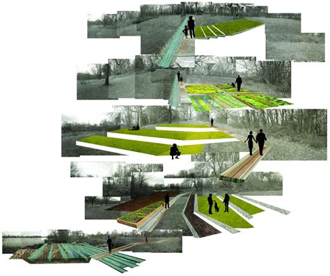 Landscape Architecture Diagram Architecture Collage A