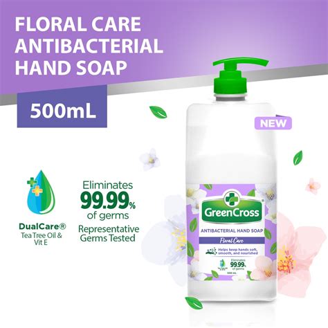 Green Cross Floral Care Antibacterial Hand Soap 500ml Shopee