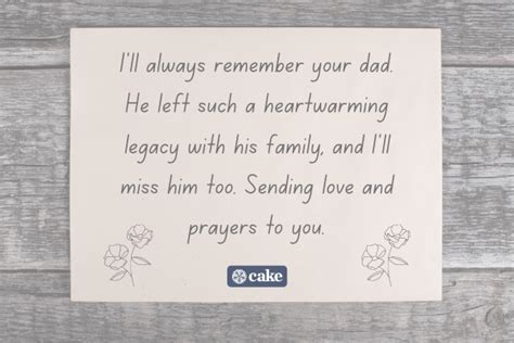 130 Sympathy Messages For The Loss Of A Father Cake Blog