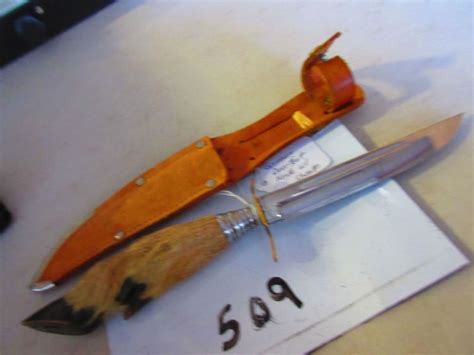 Makers of fine shotguns, now imported by ventura. EDGE MARK SOLINGEN GERMAN KNIFE WITH DEER FOOT HANDLE & SHEA