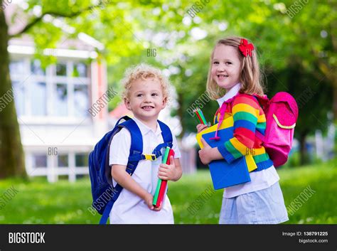 Child Going School Image And Photo Free Trial Bigstock