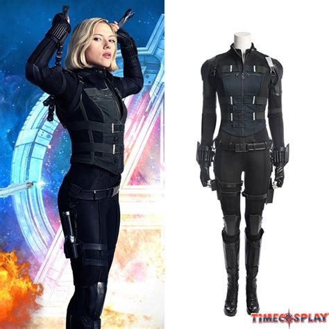 The Avengers Black Widow Natasha Romanoff Halloween Cosplay Costume