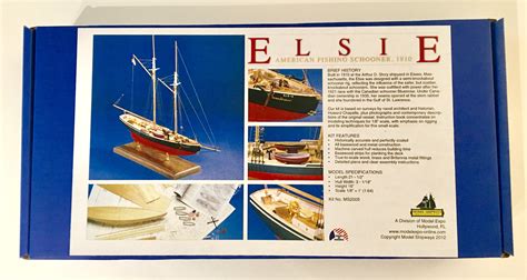 超目玉 Fishing American 1910 Elsie Shipways Model Schooner Ms2005 Scale