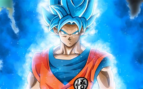 Download Wallpapers Blue Goku Artwork Dbs Super Saiyan God Dragon