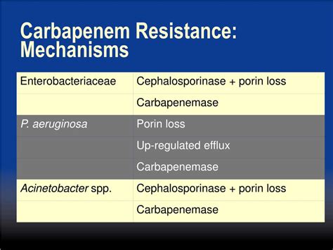 Ppt Carbapenem Resistance In Enterobacteriaceae Powerpoint