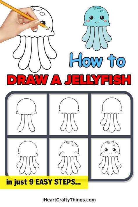 How To Draw A Jellyfish — Step By Step Guide In 2021 Jellyfish