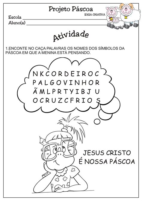 Atividades Com Os Simbolos Da Pascoa Educa