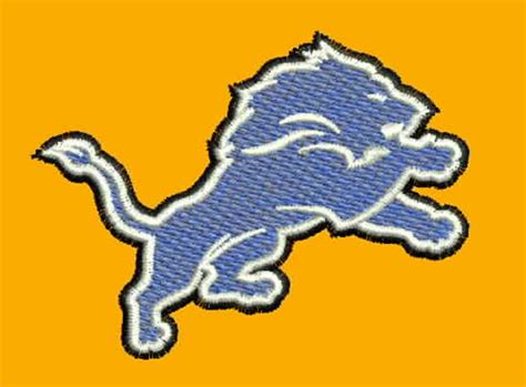 Detroit Lions Nfl Football Embroidery Machine Design File 26 Etsy