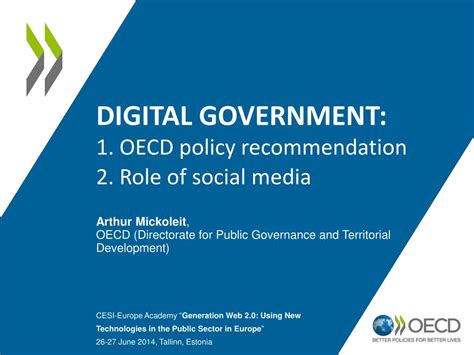 Ppt Digital Government 1 Oecd Policy Recommendation 2 Role Of