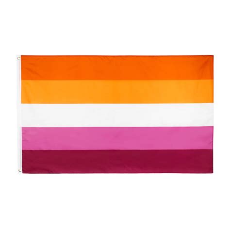 Lesbian Flag 5ft X 3ft Large Pride Flags Rainbow And Co