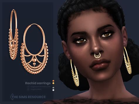 The Sims Resource Rachid Earrings