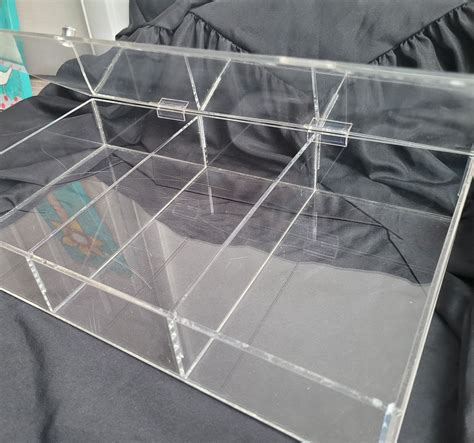 Plastic Display Cases Clear Display Case With Compartments Etsy