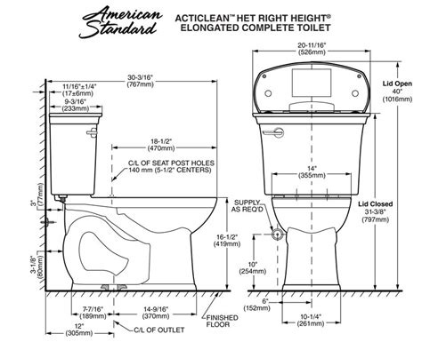 Toilet Size Dimensions Best Design Idea