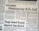 ERNEST HEMINGWAY American Author & Journalist Death SUICIDE in 1961 ...