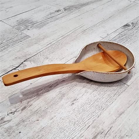 Handmade Ceramic Spoon Rest White Melbourne Made Rustic Etsy New