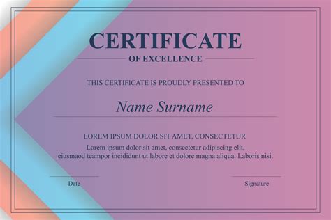 Creative Certificate Of Appreciation Award Template 5714920 Vector Art