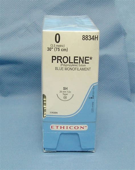Ethicon 8834h Prolene Suture 0 30 Sh Taper Needle Da Medical