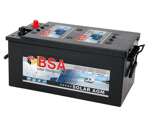 Bsa Solarbatterie Agm 150ah 12v 24490