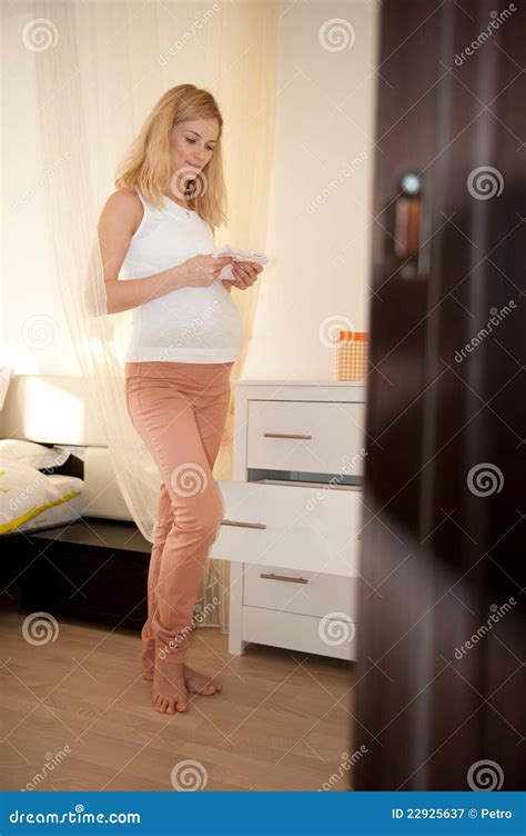 Pregnant Blonde Stock Image Image Of Happy Preparation 22925637