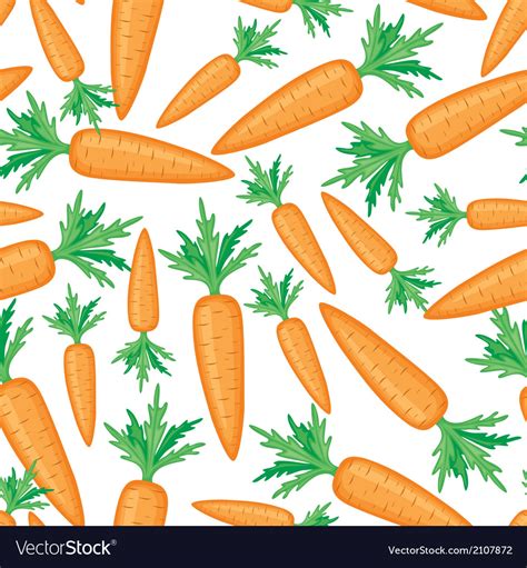Carrots Pattern Royalty Free Vector Image Vectorstock