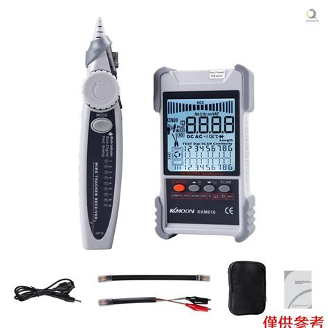 Kkmoon Kkm616 手持式便攜式電纜測試儀 帶 Lcd 顯示模擬數字搜索 Poe 測試電纜配對靈敏度可調網絡電 蝦皮購物