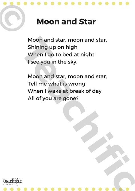 Rhyming Poems About The Moon