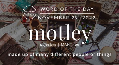 Merriam Webster Word Of The Day Motley — Michael Cavacinimichael Cavacini
