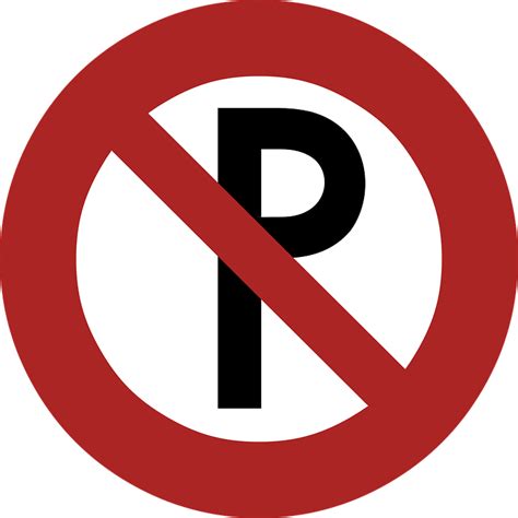 No Parking Road Sign Transparent Png Stickpng