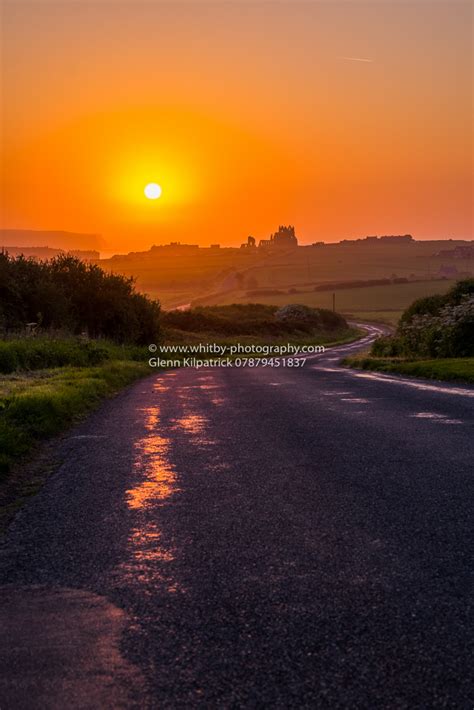 Midsummer Sunset At Whitby Hawsker Lane Portrait Whitby Photography