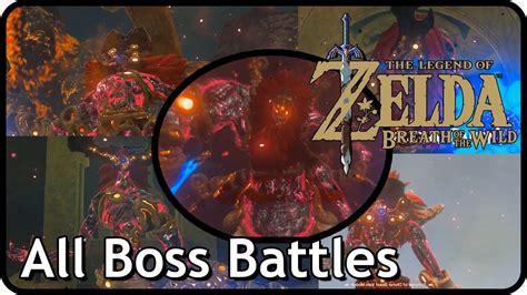 The Legend Of Zelda Breath Of The Wild Switch All Boss Battles