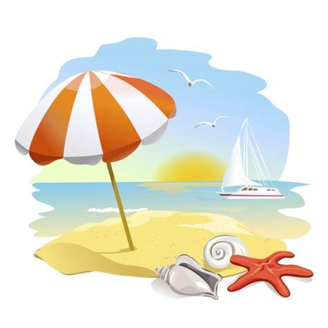 Clipart Beach Beach Image Summer Holiday Clipart Commercial Use